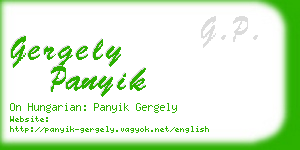 gergely panyik business card